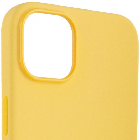 Чохол Silicone case (AAA) with Magsafe для Apple iPhone 14 Pro (6.1") Жовтий / Sunglow - зображення 2 