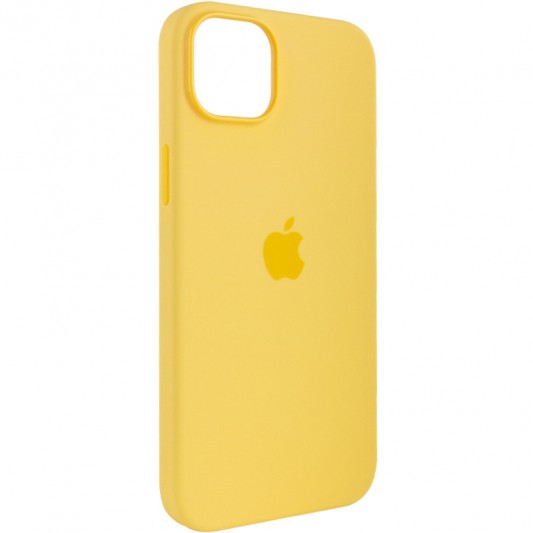 Чохол Silicone case (AAA) with Magsafe для Apple iPhone 14 Pro (6.1") Жовтий / Sunglow - зображення 3 