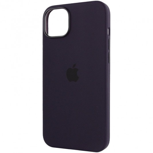 Чохол Silicone case (AAA) with Magsafe для Apple iPhone 14 Pro (6.1") Фіолетовий / Elderberry - зображення 5 