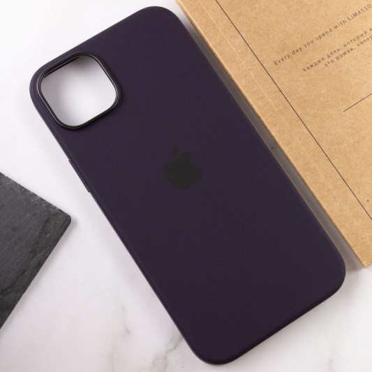 Чохол Silicone case (AAA) with Magsafe для Apple iPhone 14 Pro (6.1") Фіолетовий / Elderberry - зображення 6 