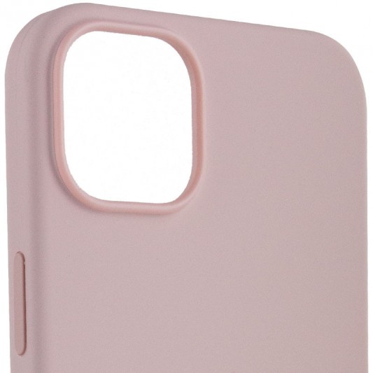 Чехол Silicone case (AAA) with Magsafe для Apple iPhone 14 Pro Max (6.7") Розовый / Chalk Pink - изображение 2