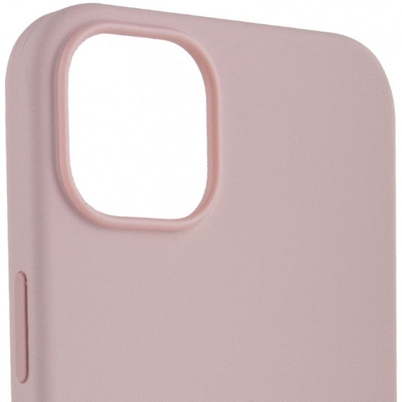 Чехол для Apple iPhone 14 Pro Max (6.7"") - Silicone case (AAA) full with Magsafe Розовый / Chalk Pink