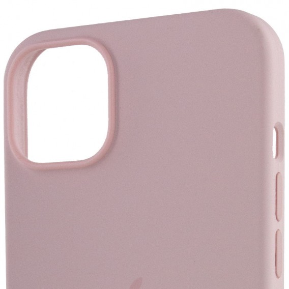Чехол для Apple iPhone 14 Pro Max (6.7"") - Silicone case (AAA) full with Magsafe Розовый / Chalk Pink