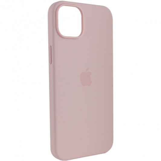 Чехол Silicone case (AAA) with Magsafe для Apple iPhone 14 Pro Max (6.7") Розовый / Chalk Pink - изображение 4