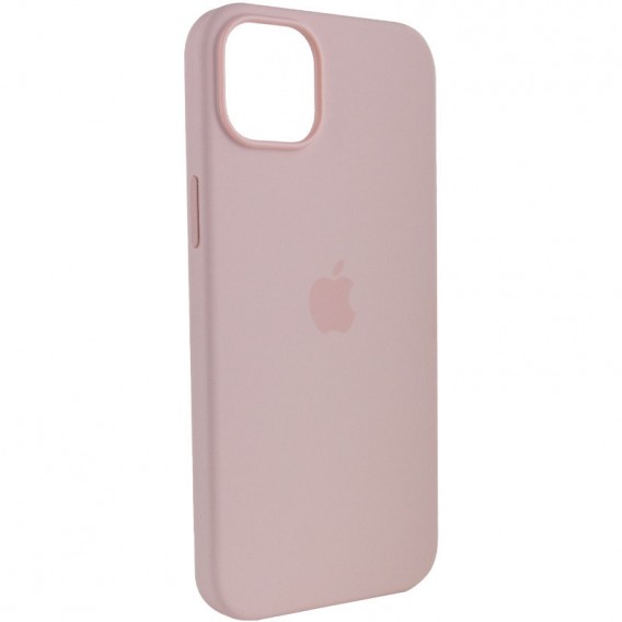 Чехол для Apple iPhone 14 Pro Max (6.7"") - Silicone case (AAA) full with Magsafe Розовый / Chalk Pink