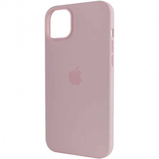 Чехол Silicone case (AAA) with Magsafe для Apple iPhone 14 Pro Max (6.7") Розовый / Chalk Pink - изображение 5
