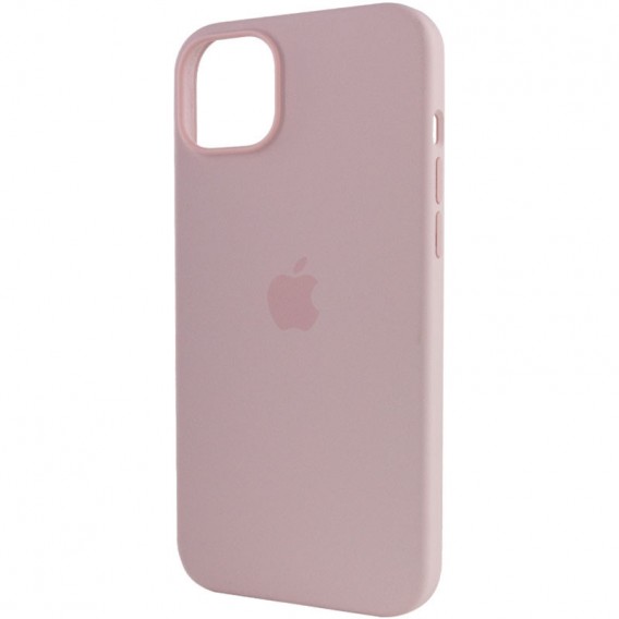 Чехол для Apple iPhone 14 Pro Max (6.7"") - Silicone case (AAA) full with Magsafe Розовый / Chalk Pink