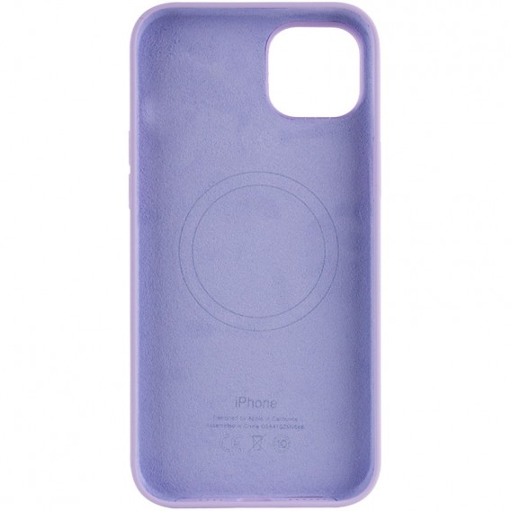 Чехол для Apple iPhone 14 Pro Max (6.7"") - Silicone case (AAA) full with Magsafe Сиреневый / Lilac