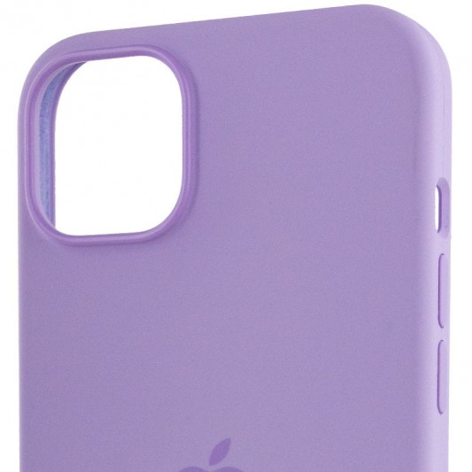 Чехол Silicone case (AAA) with Magsafe для Apple iPhone 14 Pro Max (6.7") Сиреневый / Lilac - изображение 3