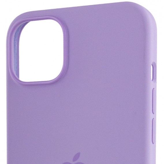 Чехол для Apple iPhone 14 Pro Max (6.7"") - Silicone case (AAA) full with Magsafe Сиреневый / Lilac