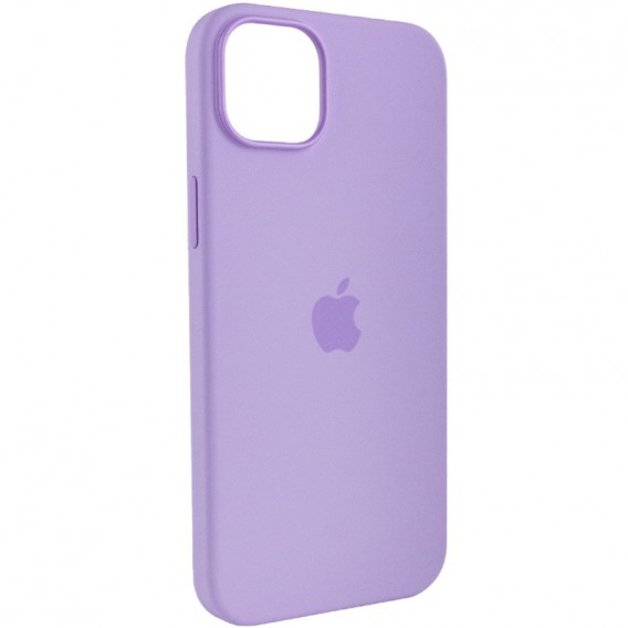 Чехол для Apple iPhone 14 Pro Max (6.7"") - Silicone case (AAA) full with Magsafe Сиреневый / Lilac