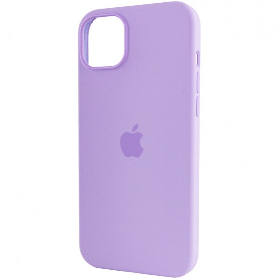 Чехол для Apple iPhone 14 Pro Max (6.7"") - Silicone case (AAA) full with Magsafe Сиреневый / Lilac