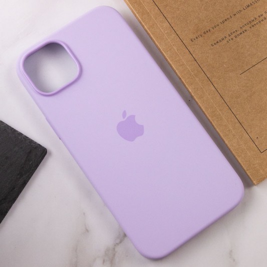Чехол Silicone case (AAA) with Magsafe для Apple iPhone 14 Pro Max (6.7") Сиреневый / Lilac - изображение 6