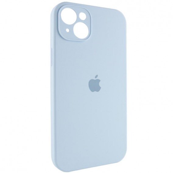 Чехол для iPhone 14 - Silicone Case Full Camera Protective (AA) Синий / Sweet Blue