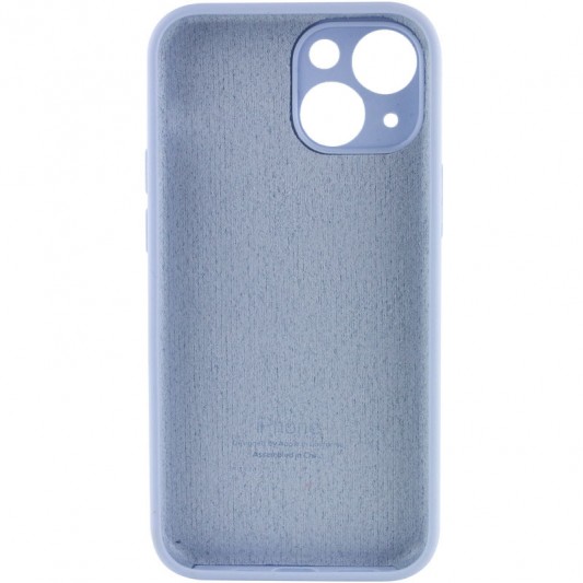 Чохол Silicone Case Full Camera Protective (AA) для Apple iPhone 14 (6.1") Блакитний / Lilac Blue - зображення 1 