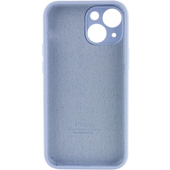 Чохол для Apple iPhone 14 (6.1"") - Silicone Case Full Camera Protective (AA) Синій / Lilac Blue
