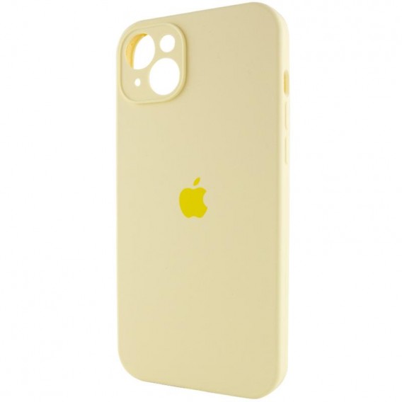 Чохол Apple iPhone 14 (6.1"") - Silicone Case Full Camera Protective (AA) Жовтий / Mellow Yellow