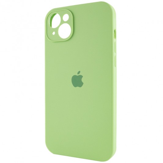 Чохол Silicone Case Full Camera Protective (AA) для Apple iPhone 14 (6.1") М'ятний / Mint - зображення 2 