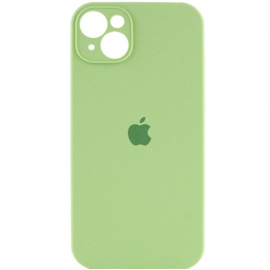 Чохол Silicone Case Full Camera Protective (AA) для Apple iPhone 14 (6.1") М'ятний / Mint