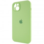 Чохол Apple iPhone 14 (6.1"") - Silicone Case Full Camera Protective (AA) М'ятний / Mint