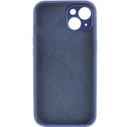 Чохол для Apple iPhone 14 (6.1"") - Silicone Case Full Camera Protective (AA) Синій / Deep navy