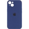 Чохол для Apple iPhone 14 (6.1"") - Silicone Case Full Camera Protective (AA) Синій / Deep navy