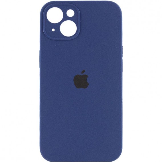 Чохол для Apple iPhone 14 (6.1"") - Silicone Case Full Camera Protective (AA) Синій / Deep navy