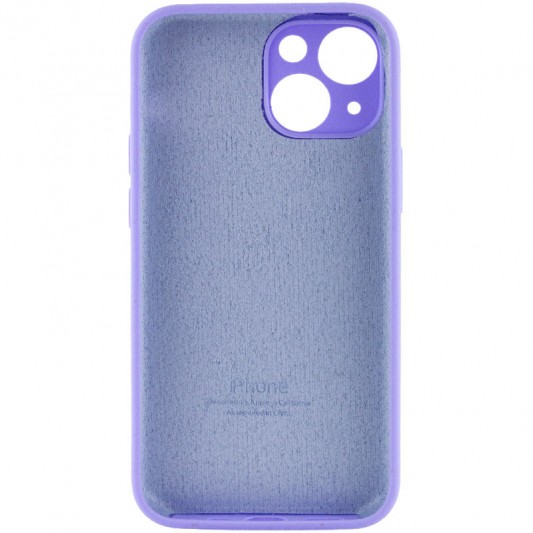 Чохол Silicone Case Full Camera Protective (AA) для Apple iPhone 14 (6.1") Бузковий / Dasheen - зображення 1 