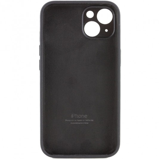 Чохол Silicone Case Full Camera Protective (AA) для Apple iPhone 14 (6.1") Чорний / Black - зображення 1 