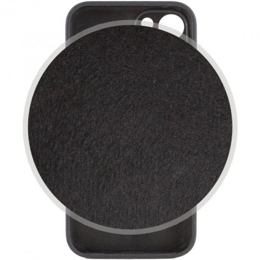 Чохол Silicone Case Full Camera Protective (AA) для Apple iPhone 14 (6.1") Чорний / Black - зображення 2 