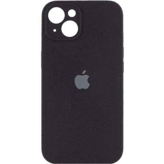 Чохол Silicone Case Full Camera Protective (AA) для Apple iPhone 14 (6.1") Чорний / Black