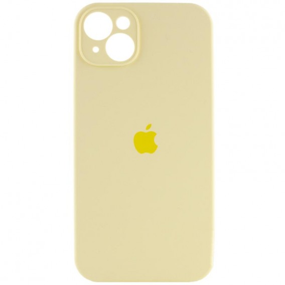 Чехол для Apple iPhone 14 Plus (6.7"") - Silicone Case Full Camera Protective (AA) Желтый / Mellow Yellow