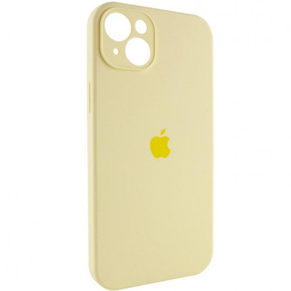 Чехол для Apple iPhone 14 Plus (6.7"") - Silicone Case Full Camera Protective (AA) Желтый / Mellow Yellow