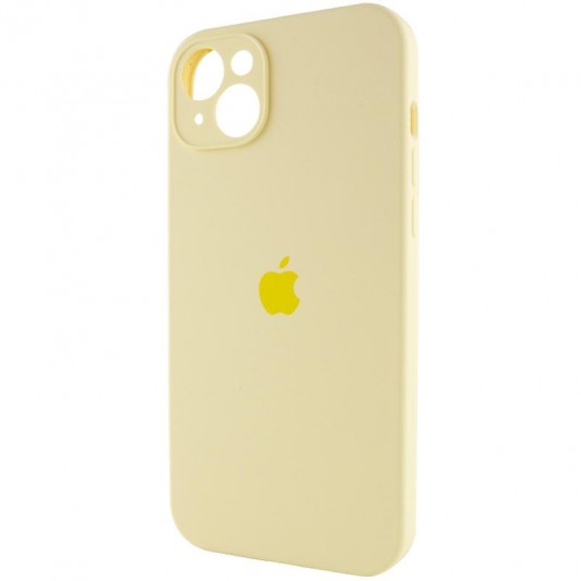 Чехол Silicone Case Full Camera Protective (AA) для Apple iPhone 14 Plus (6.7") Желтый / Mellow Yellow - изображение 2