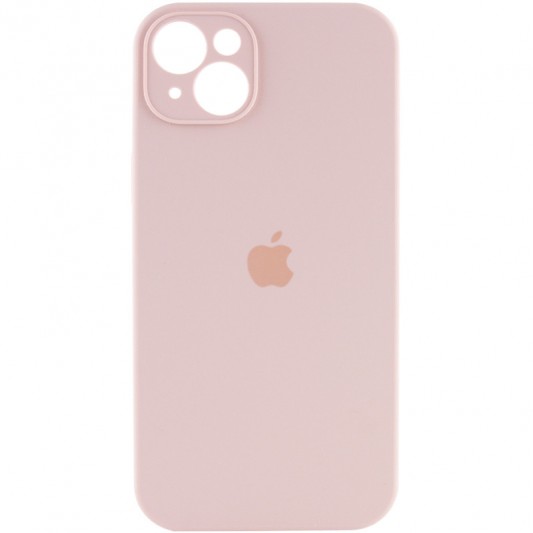 Чехол Silicone Case Full Camera Protective (AA) для Apple iPhone 14 Plus (6.7") Розовый / Pink Sand