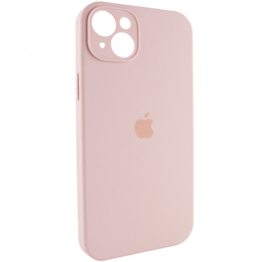 Чехол Silicone Case Full Camera Protective (AA) для Apple iPhone 14 Plus (6.7") Розовый / Pink Sand - изображение 1