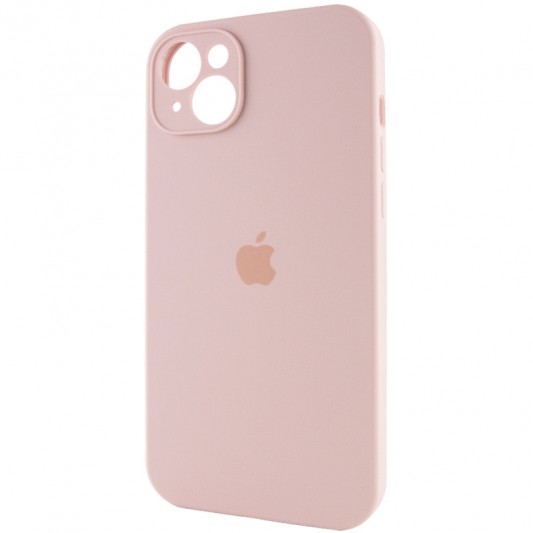 Чехол Silicone Case Full Camera Protective (AA) для Apple iPhone 14 Plus (6.7") Розовый / Pink Sand - изображение 2