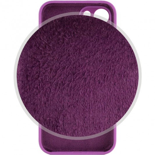 Чехол Silicone Case Full Camera Protective (AA) для Apple iPhone 14 Plus (6.7") Фиолетовый / Grape - изображение 2