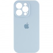 Чехол Silicone Case Full Camera Protective (AA) для Apple iPhone 14 Pro (6.1") Голубой / Sweet Blue