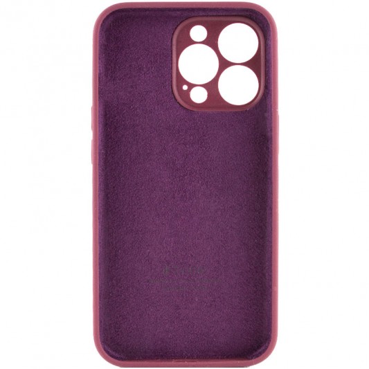 Чехол для Apple iPhone 14 Pro (6.1"") - Silicone Case Full Camera Protective (AA) Бордовый / Plum - изображение 1