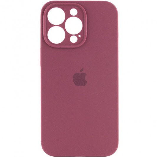 Чехол для Apple iPhone 14 Pro (6.1"") - Silicone Case Full Camera Protective (AA) Бордовый / Plum
