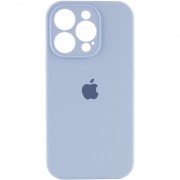 Чехол Silicone Case Full Camera Protective (AA) для Apple iPhone 14 Pro (6.1") Голубой / Lilac Blue