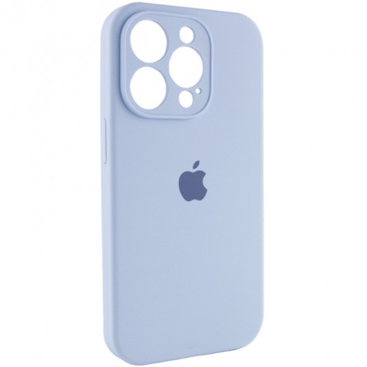Чохол Silicone Case Full Camera Protective (AA) для Apple iPhone 14 Pro (6.1") Блакитний / Lilac Blue - зображення 1 