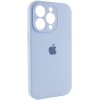 Чехол для Apple iPhone 14 Pro (6.1"") - Silicone Case Full Camera Protective (AA) Голубой / Lilac Blue