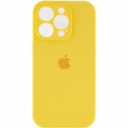 Чехол Silicone Case Full Camera Protective (AA) для Apple iPhone 14 Pro (6.1") Желтый / Yellow
