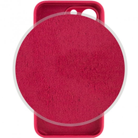 Чехол Silicone Case Full Camera Protective (AA) для Apple iPhone 14 Pro (6.1") Красный / Rose Red - изображение 2