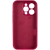 Чохол для iPhone 14 Pro Silicone Case Full Protective (Rose Red)