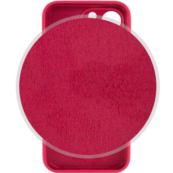 Чохол Silicone Case Full Camera Protective (AA) для Apple iPhone 14 Pro (6.1") Червоний / Rose Red