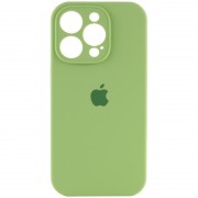 Чехол Silicone Case Full Camera Protective (AA) для Apple iPhone 14 Pro (6.1") Мятный / Mint