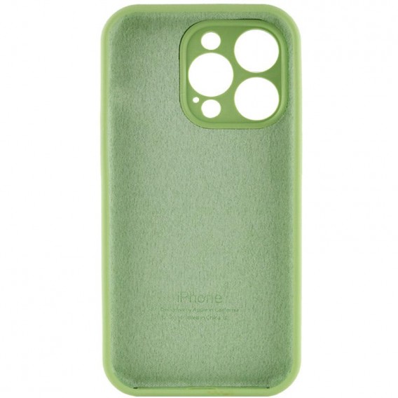Чехол для Apple iPhone 14 Pro (6.1"") - Silicone Case Full Camera Protective (AA) Мятный / Mint
